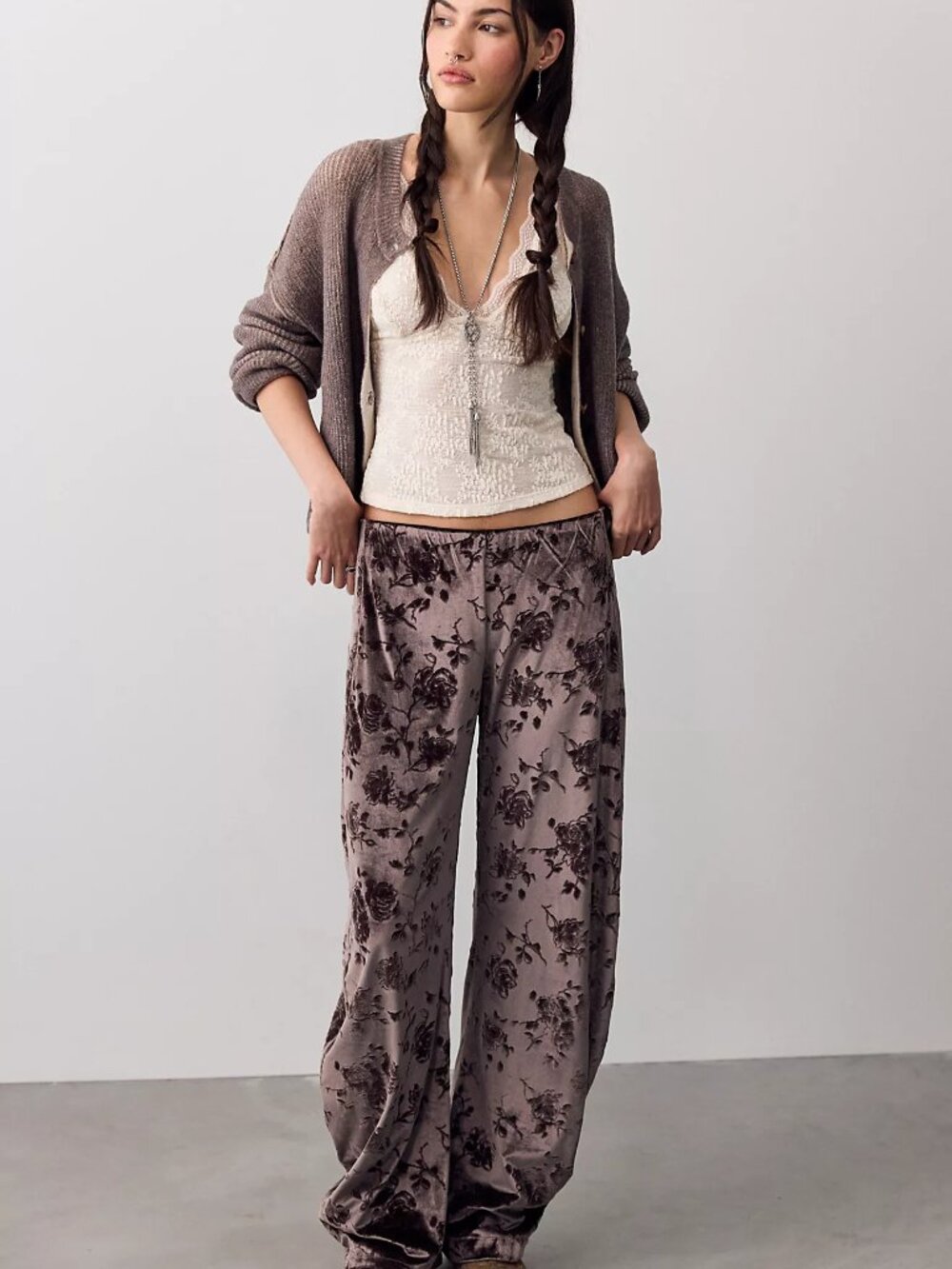 Radiance Velvet Pull-On Pants